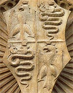 Stemma Araldico degli Sforza - Mura del Castello Sforzesco di Milano